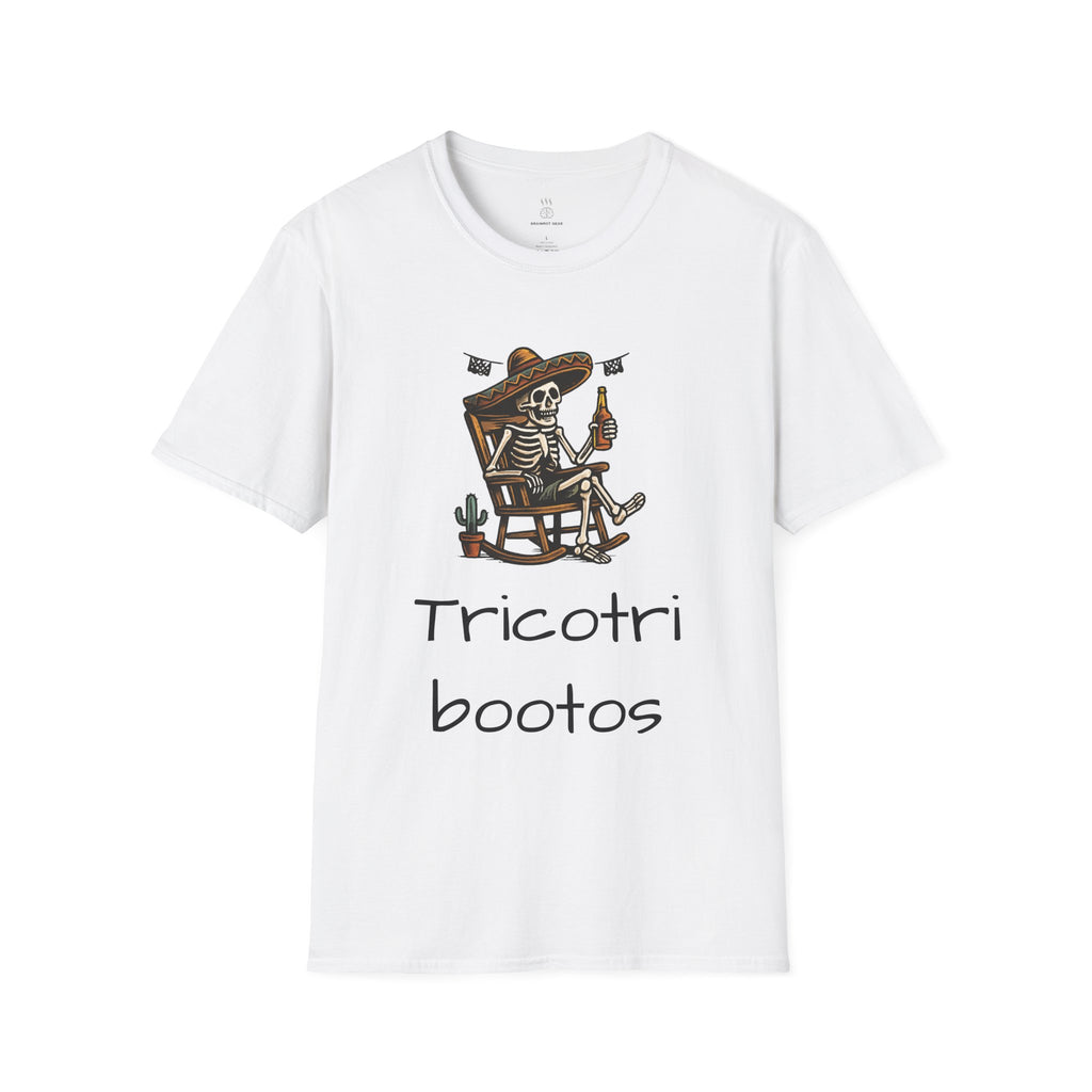 Funny Mexican Skeleton T-Shirt, Halloween Tee, Unisex Softstyle Graphic Shirt, Halloween Costume Top, Unique Gift for Friends