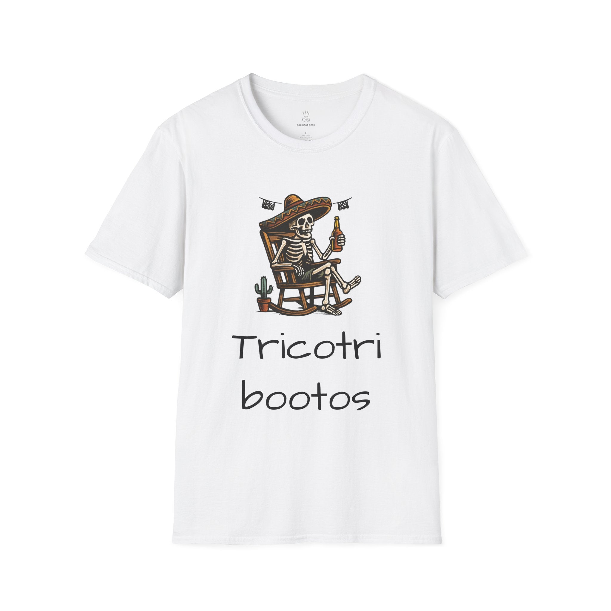 Funny Mexican Skeleton T-Shirt, Halloween Tee, Unisex Softstyle Graphic Shirt, Halloween Costume Top, Unique Gift for Friends