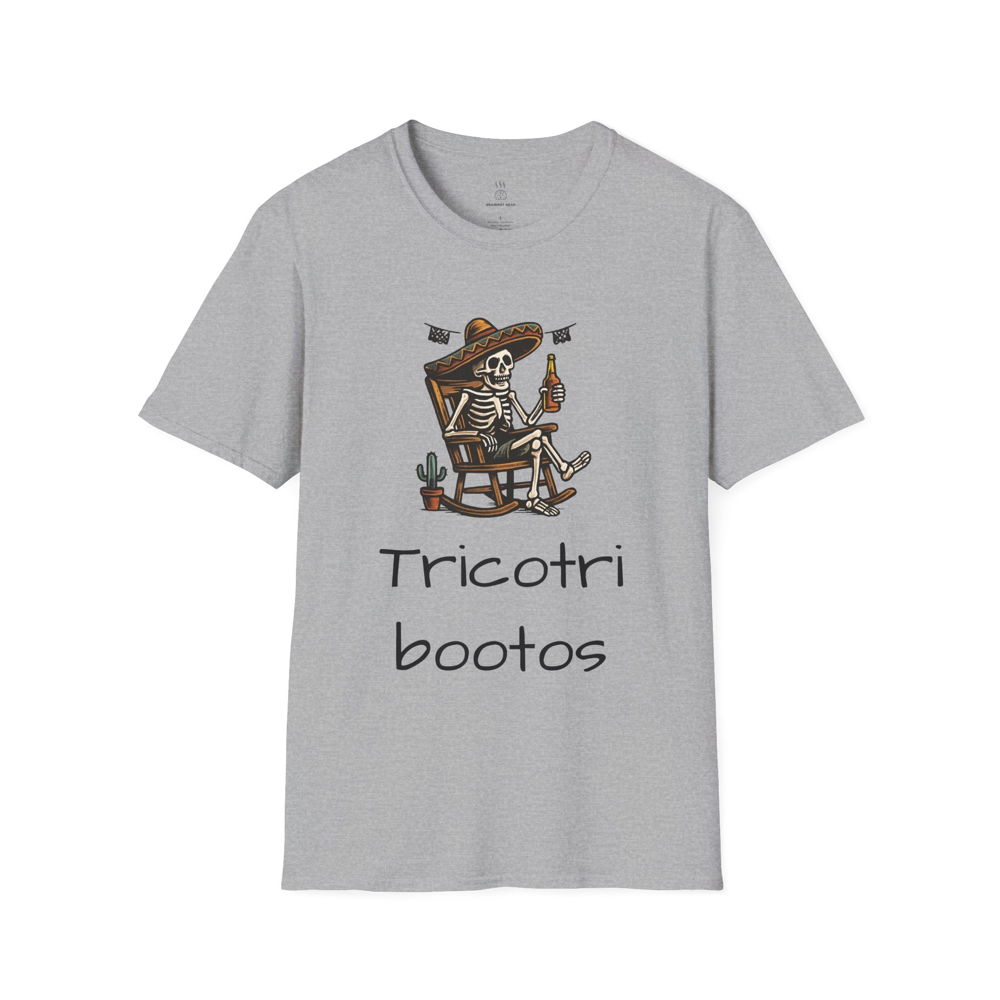 Funny Mexican Skeleton T-Shirt, Halloween Tee, Unisex Softstyle Graphic Shirt, Halloween Costume Top, Unique Gift for Friends