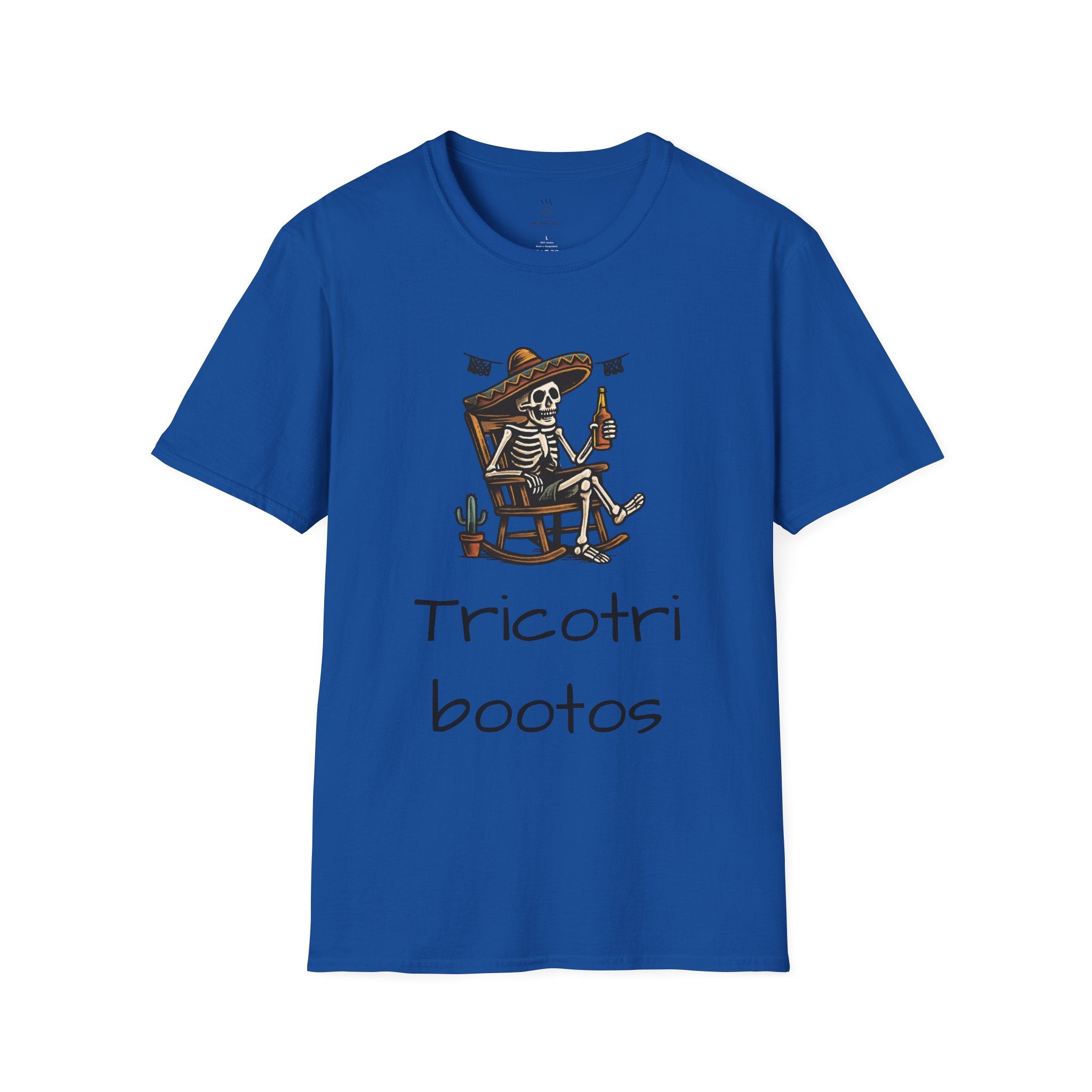 Funny Mexican Skeleton T-Shirt, Halloween Tee, Unisex Softstyle Graphic Shirt, Halloween Costume Top, Unique Gift for Friends