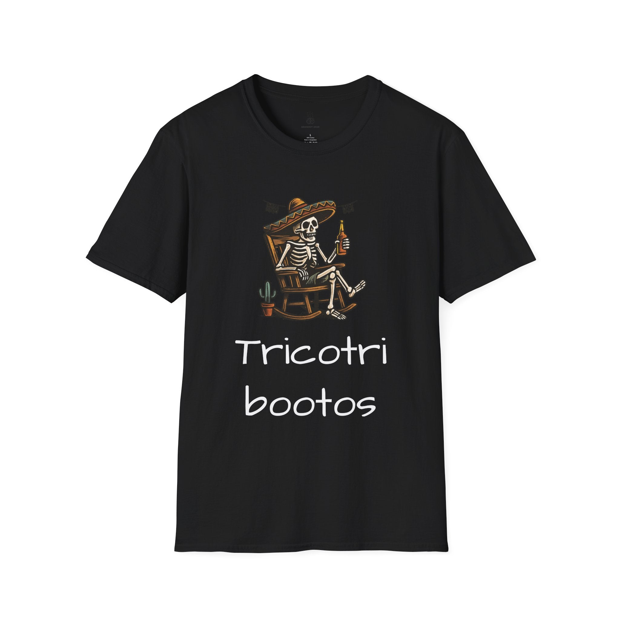 Funny Mexican Skeleton T-Shirt, Halloween Tee, Unisex Softstyle Graphic Shirt, Halloween Costume Top, Unique Gift for Friends