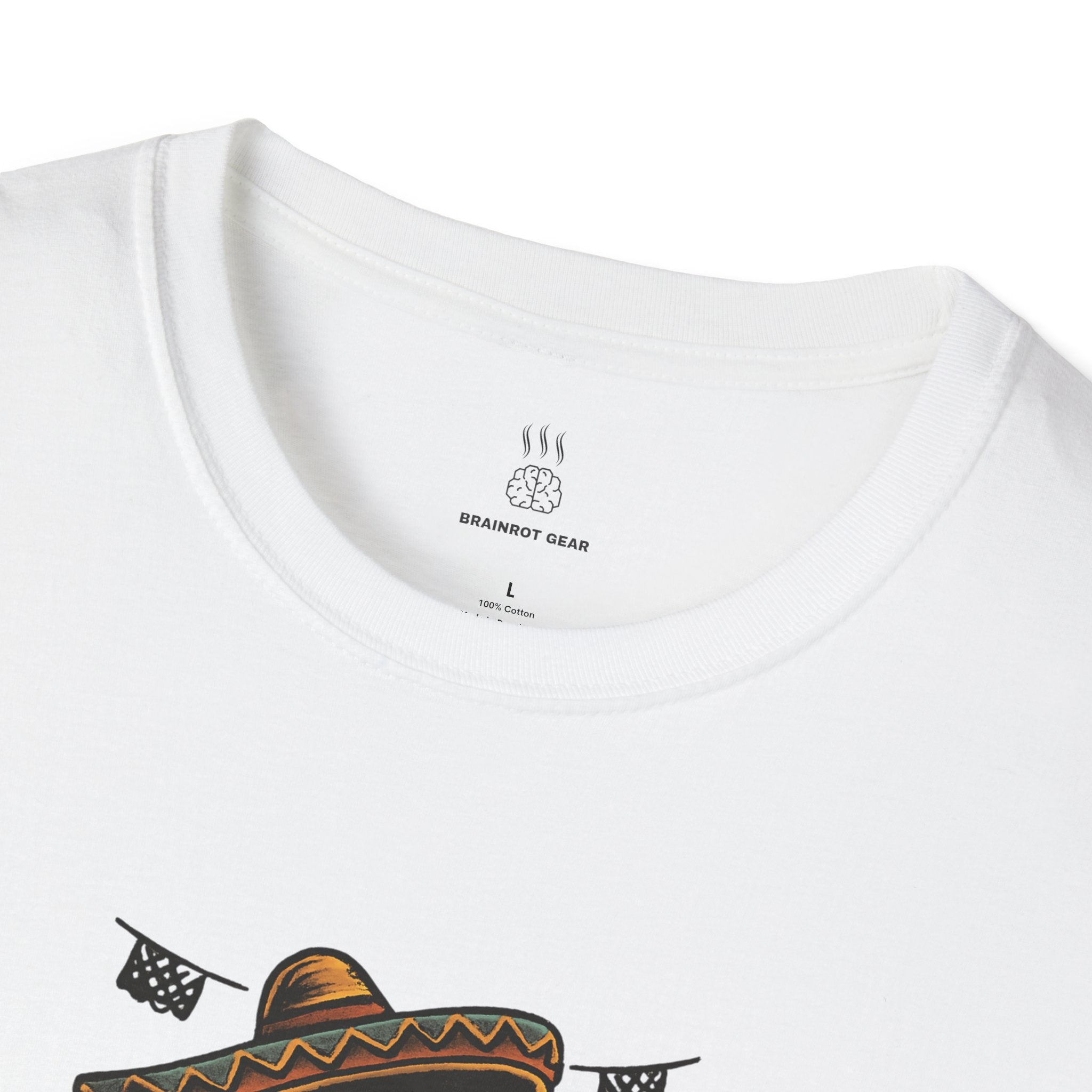 Funny Mexican Skeleton T-Shirt, Halloween Tee, Unisex Softstyle Graphic Shirt, Halloween Costume Top, Unique Gift for Friends